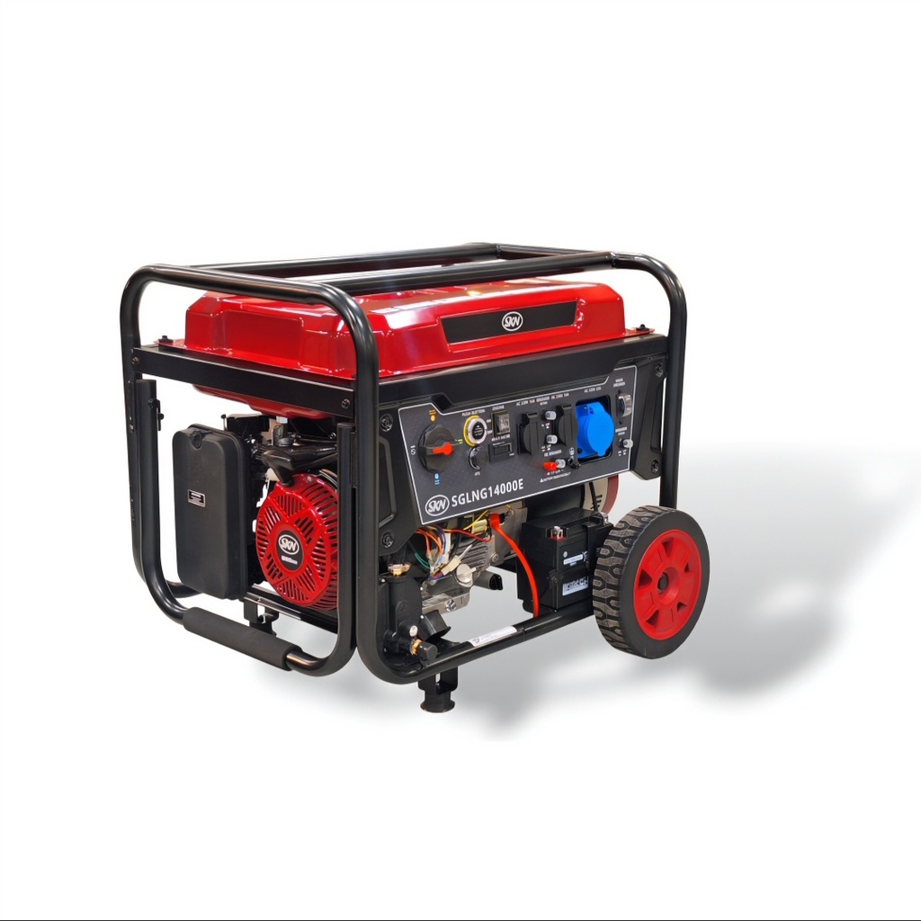 موتور برق ژنراتور SKNG14000E | بنزینی | استارتی | سه گانه سوز | 9kw | خروجی ATS
